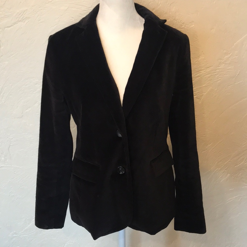 Talbots black velvet blazer, size 4!